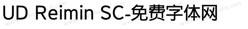 UD Reimin SC字体转换